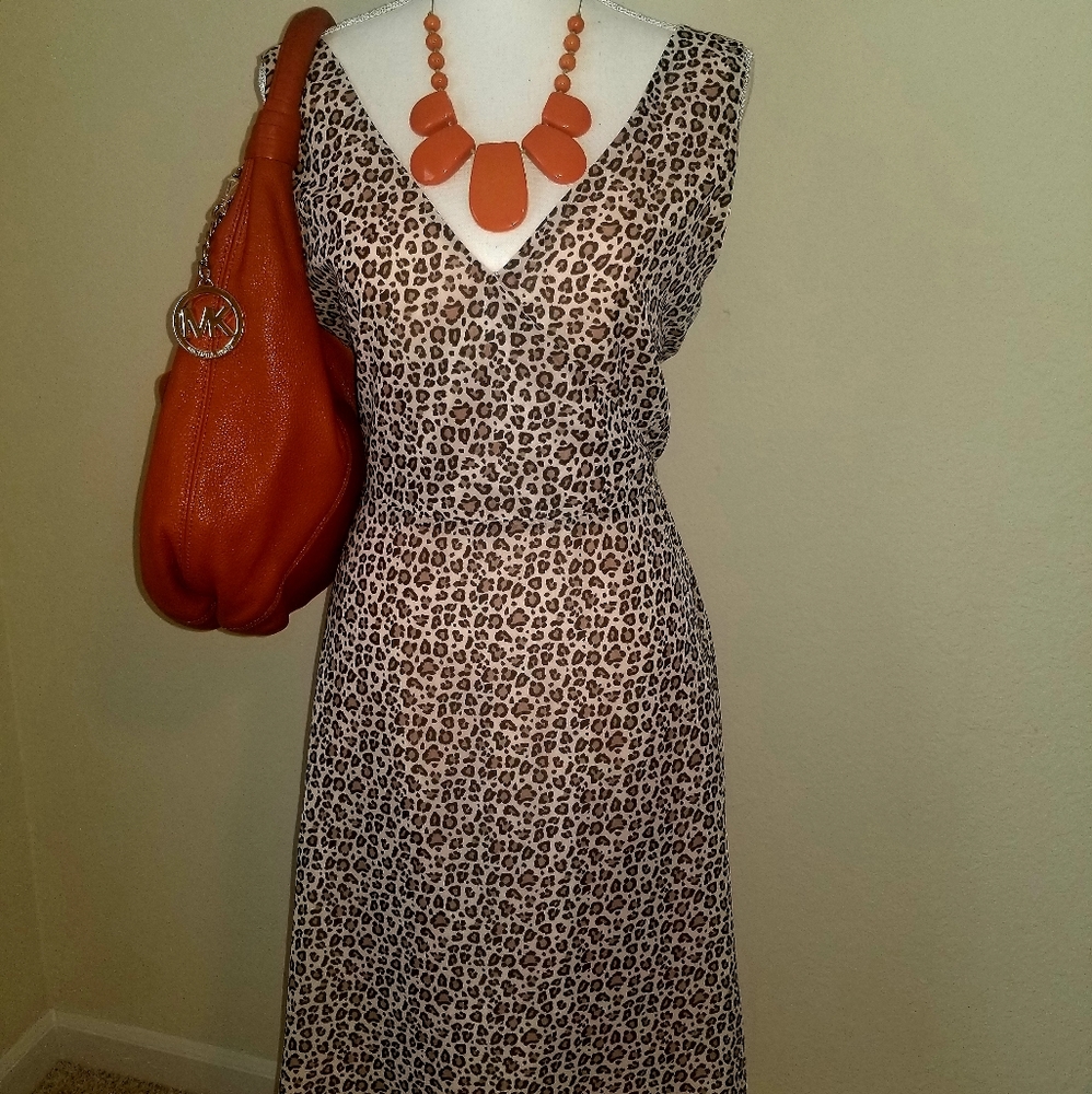 Leopard print dress